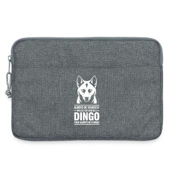Dingo Sprüche Dingos Lustiges Dingo Geschenk - Laptoptasche 13" - Grau meliert - Vorne