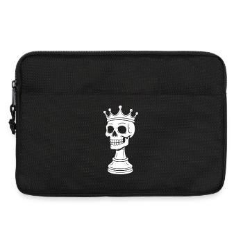 Schach König Skelett Design - Laptoptasche 13" - Schwarz - Vorne