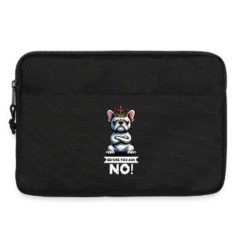Before You Ask French Bulldog Frenchie - Laptop bag 13" - black - Front