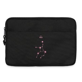 Virgo Zodiac Sign Star Constellation Pastel Pink - Laptop bag 13" - black - Front
