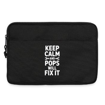 Bleib ruhig und Pops wird es beheben - Laptoptasche 13" - Schwarz - Vorne