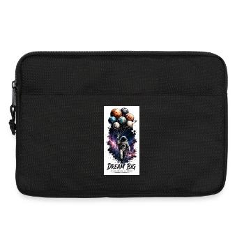 Traum Groß im Weltraum Ballon-Astronaut - Laptoptasche 13" - Schwarz - Vorne
