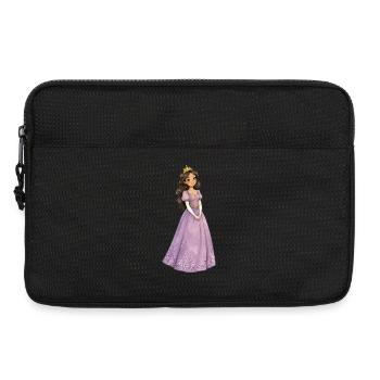 Purple princess with crown - Laptop bag 13" - black - Front