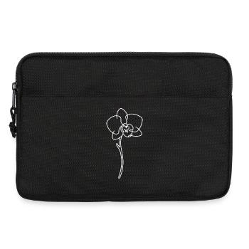 Gamme de fleurs minimalistes - Sacoche pour ordinateur portable 13 pouces - noir - Devant