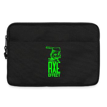 Crâne avec hache - Sacoche pour ordinateur portable 13 pouces - noir - Devant