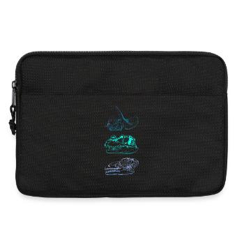 Crânes de dinosaures - Sacoche pour ordinateur portable 13 pouces - noir - Devant