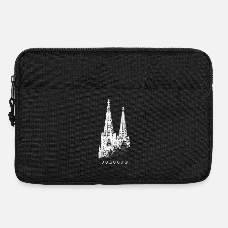 Kölner Dom Cologne Vintage Silhouette Köln Skyline - Laptoptasche 13" - Schwarz