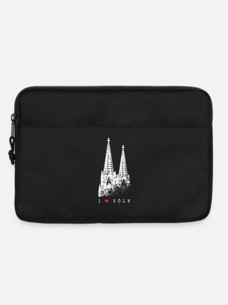 I Love Köln Cologne Skyline Kölner Dom Silhouette - Laptoptasche 13" - Schwarz