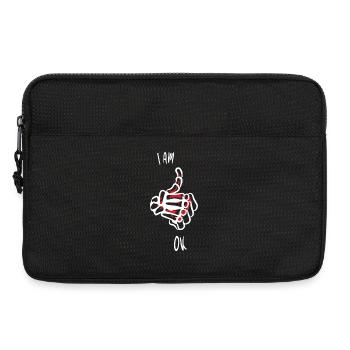 Je vais bien - Sacoche pour ordinateur portable 13 pouces - noir - Devant