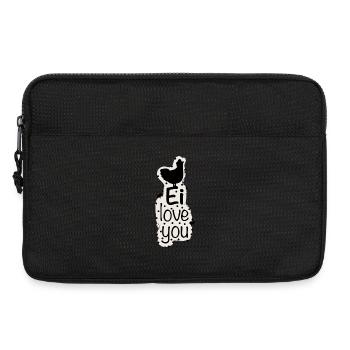 Ei love you - Laptoptasche 13" - Schwarz - Vorne