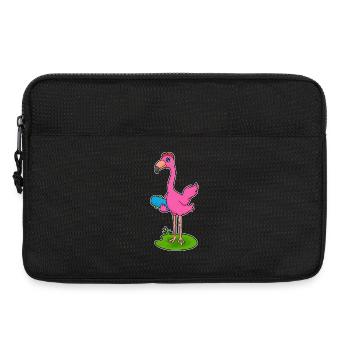 Flamingo Skater Skateboard - Sacoche pour ordinateur portable 13 pouces - noir - Devant