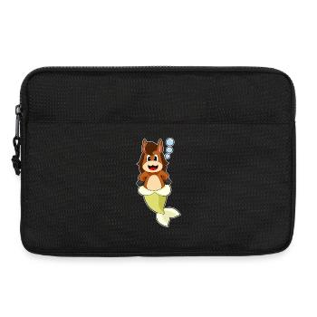 Pferd Meerjungfrau - Laptoptasche 13" - Schwarz - Vorne