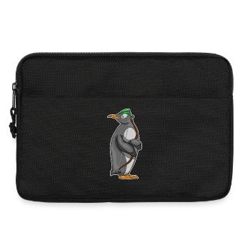 Pinguin Bogenschütze Bogen - Laptoptasche 13" - Schwarz - Vorne