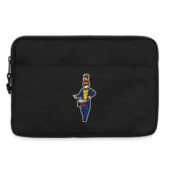 Trommler Junge - Laptoptasche 13" - Schwarz - Vorne