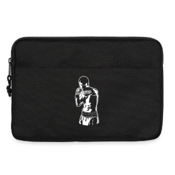 Boxer Skizze - Laptoptasche 13" - Schwarz - Vorne