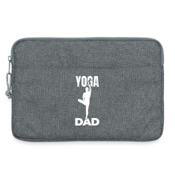Yoga Dad - Laptop bag 13" - heather grey - Front