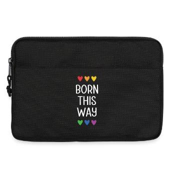 LGBT Pride Month - Born This Way - Laptop bag 13" - black - Front