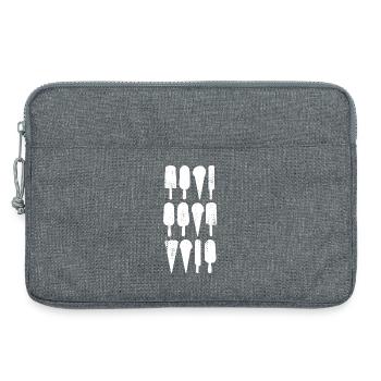 Arômes de crème glacée - Sacoche pour ordinateur portable 13 pouces - gris chiné - Devant