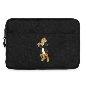 Tiger Musician Flute Music - Laptop bag 13" - black - Front