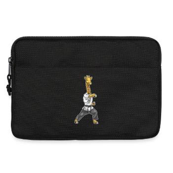 Giraffe Karate Martial Arts - Laptop bag 13" - black - Front