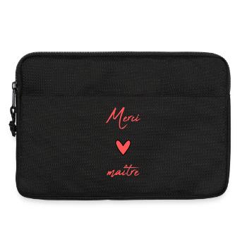 MEISTER. MEISTER. VIELEN DANK. DANKE, MEISTER. MEISTER - Laptoptasche 13" - Schwarz - Vorne