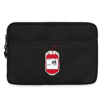 AB Negative Blood Bag - Laptop bag 13" - black - Front