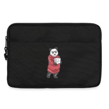 Panda Sekretärin Papierstapel Büro - Laptoptasche 13" - Schwarz - Vorne