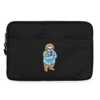 Faultier Mathe Lehrer Schule - Laptoptasche 13" - Schwarz - Vorne