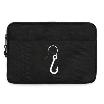 Hameçon pêche latine - Sacoche pour ordinateur portable 13 pouces - noir - Devant