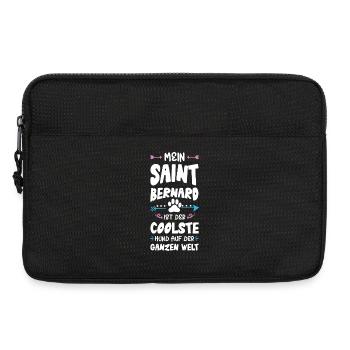 Saint Bernard Dog Saying - Laptop bag 13" - black - Front
