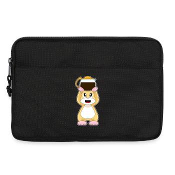 Hamster Kaffee Kaffeekanne - Laptoptasche 13" - Schwarz - Vorne