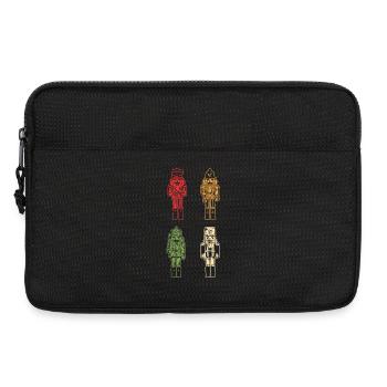 Santa Claus Nutcracker Christmas - Laptop bag 13" - black - Front