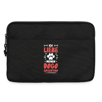 I love my Dogo Argentino - Laptop bag 13" - black - Front