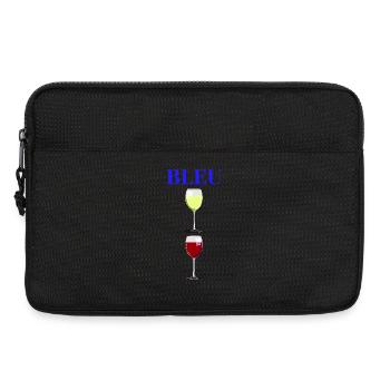 BLAU, WEISS, ROT! (Wein) - Laptoptasche 13" - Schwarz - Vorne