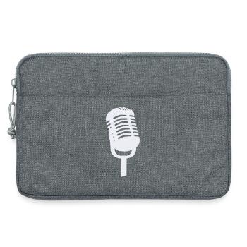 Mikrofon - Laptoptasche 13" - Grau meliert - Vorne