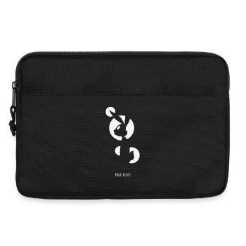 Frag nicht Lustiger Hase Spruch - Laptoptasche 13" - Schwarz - Vorne