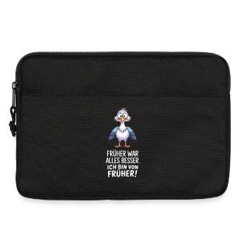 Früher War Alles Besser - Laptoptasche 13" - Schwarz - Vorne