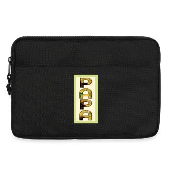 Sonnenblumenfeld Papa - Laptoptasche 13" - Schwarz - Vorne