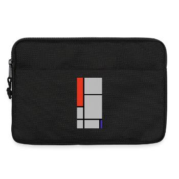 Blocs géométriques abstraits - Sacoche pour ordinateur portable 13 pouces - noir - Devant