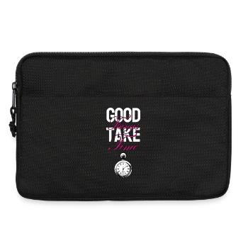 Good things take time - Laptop bag 13" - black - Front