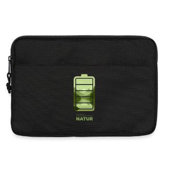 Die beste Powerbank ist die Natur - Laptoptasche 13" - Schwarz - Vorne