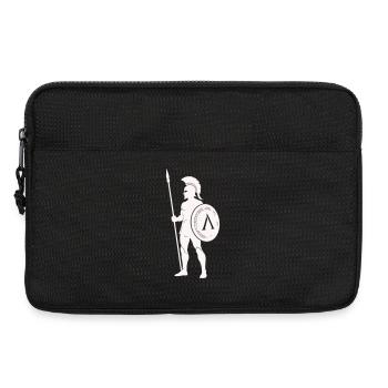 Spartanischer Krieger mit Schild - Laptoptasche 13" - Schwarz - Vorne