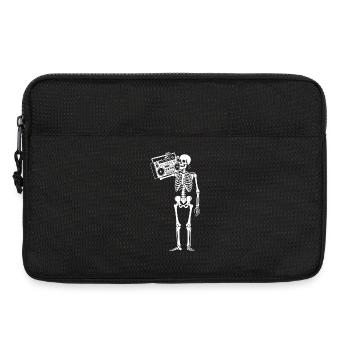 Boombox Skeleton Rétro Vibe - Sacoche pour ordinateur portable 13 pouces - noir - Devant