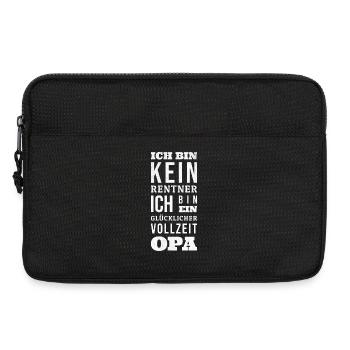 Rentner Vollzeit Opa - Laptoptasche 13" - Schwarz - Vorne
