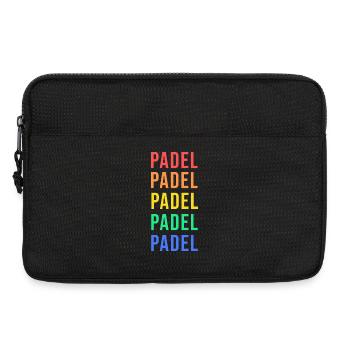 Padelspiel Tennis Padel Spruch Spieler Freizeit - Laptoptasche 13" - Schwarz - Vorne