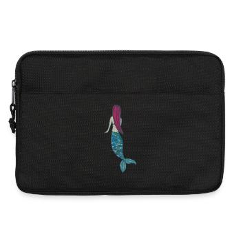 mermaid - Laptop bag 13" - black - Front