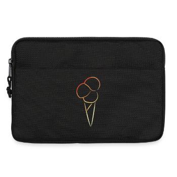 Croquis de crème glacée vintage - Sacoche pour ordinateur portable 13 pouces - noir - Devant