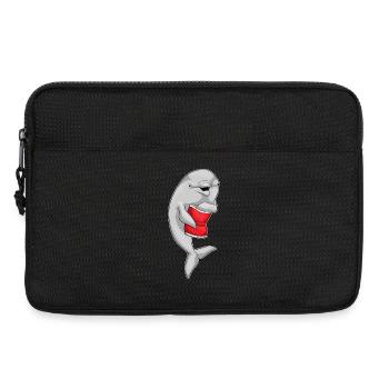 Delfin Chipstüte - Laptoptasche 13" - Schwarz - Vorne