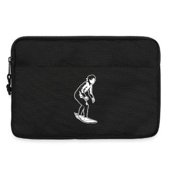 Fille surfeuse - Sacoche pour ordinateur portable 13 pouces - noir - Devant