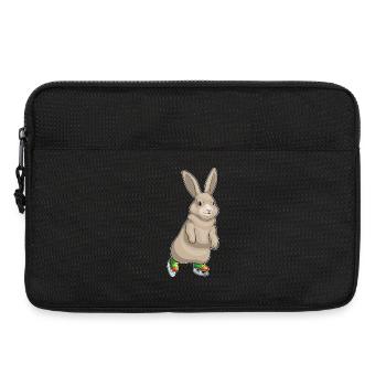 Hase Eislaufen Schlittschuhe - Laptoptasche 13" - Schwarz - Vorne